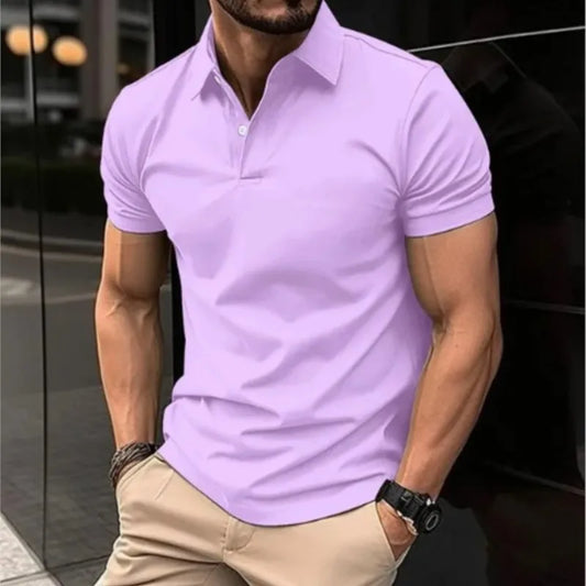 2024 New Men's T-shirt Polo Shirt