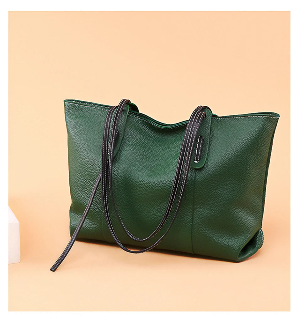 100% Genuine Cowhide Women Shoulder Bag High Quality Women Luxury Handbags Brand Crossbody Bags for Women leather Bag Tote bag