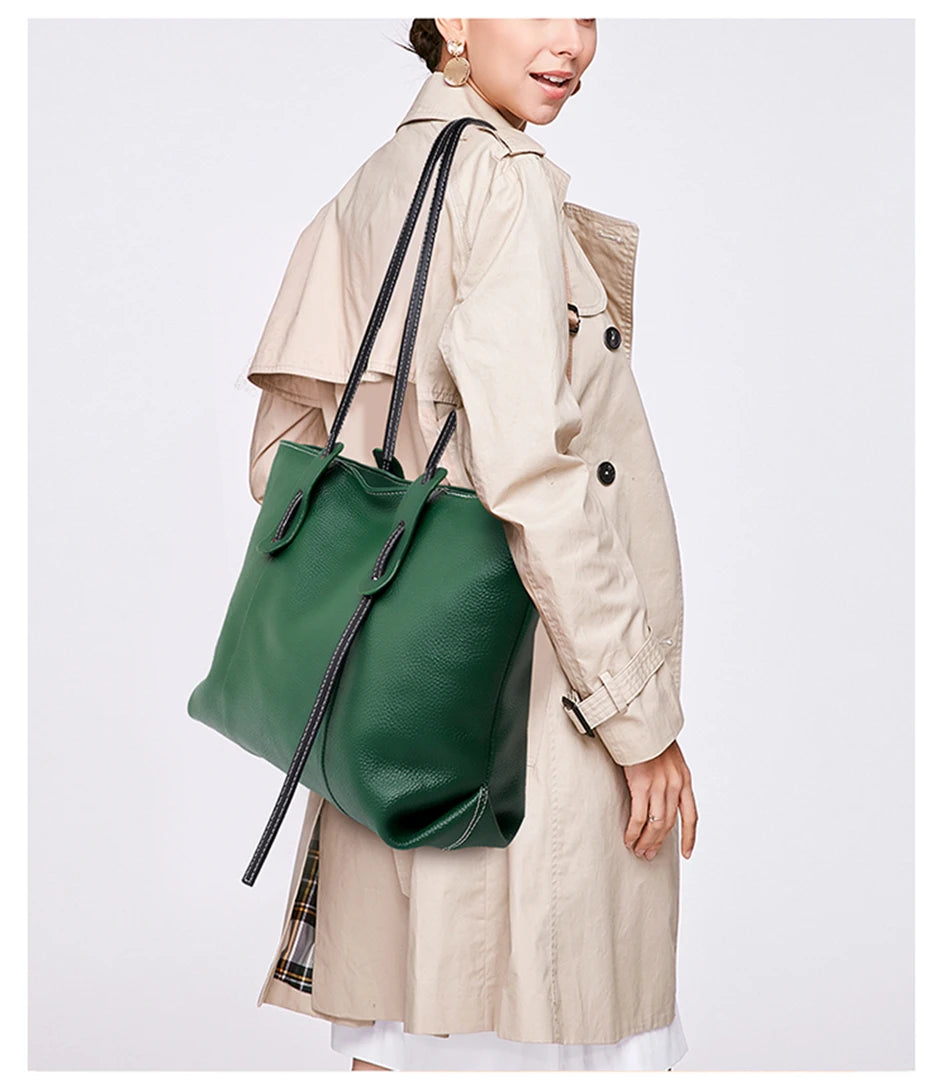 100% Genuine Cowhide Women Shoulder Bag High Quality Women Luxury Handbags Brand Crossbody Bags for Women leather Bag Tote bag