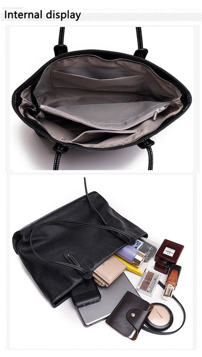 100% Genuine Cowhide Women Shoulder Bag High Quality Women Luxury Handbags Brand Crossbody Bags for Women leather Bag Tote bag