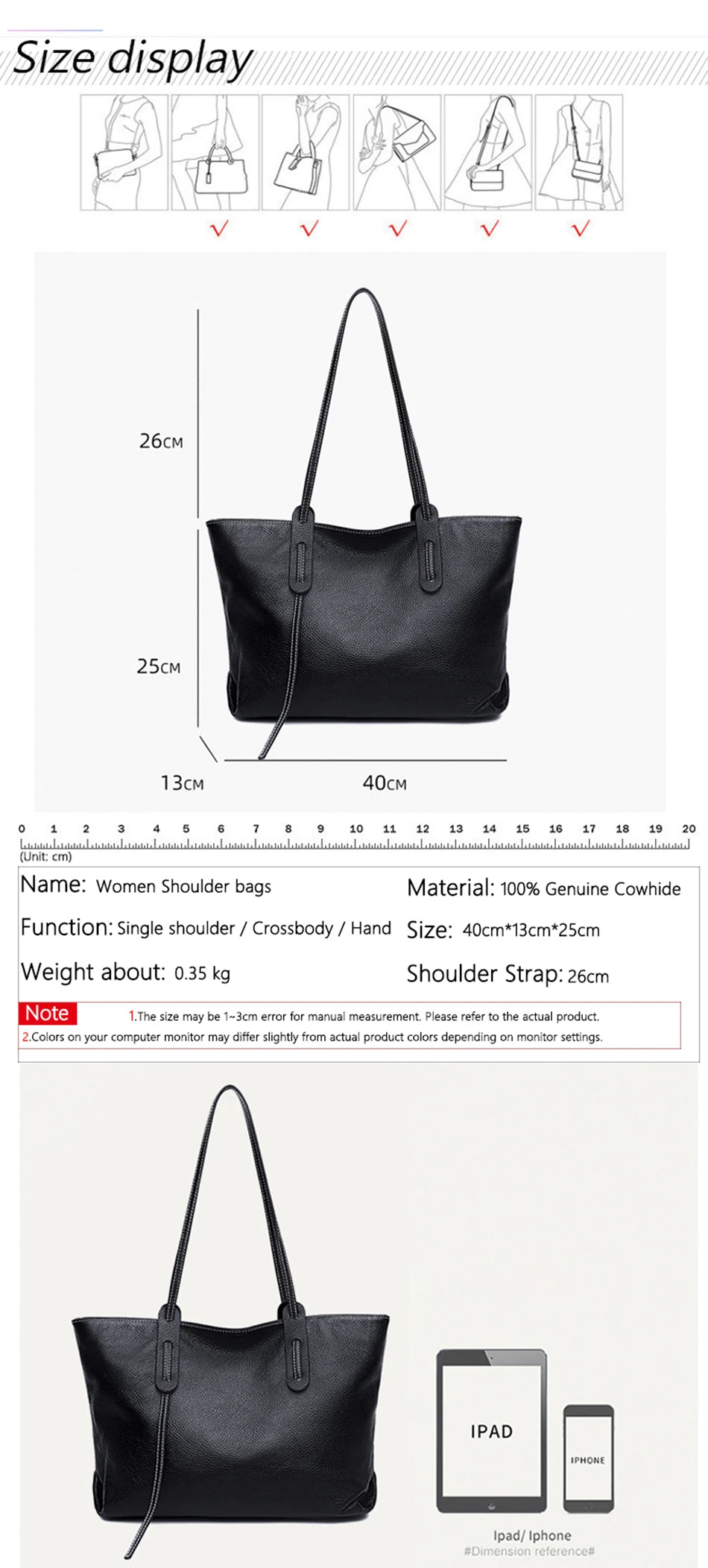 100% Genuine Cowhide Women Shoulder Bag High Quality Women Luxury Handbags Brand Crossbody Bags for Women leather Bag Tote bag