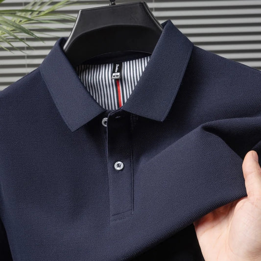 100% pure cotton men's polo